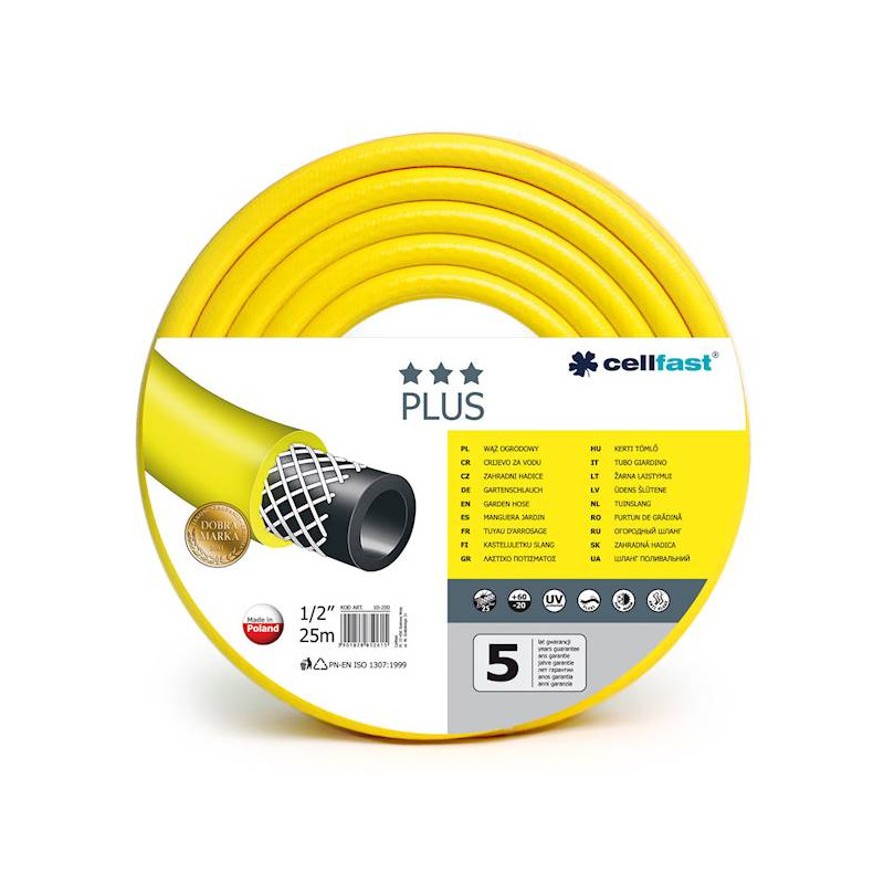 Wąż   ogrodniczy   1/2" 30m  żółty VERTCO